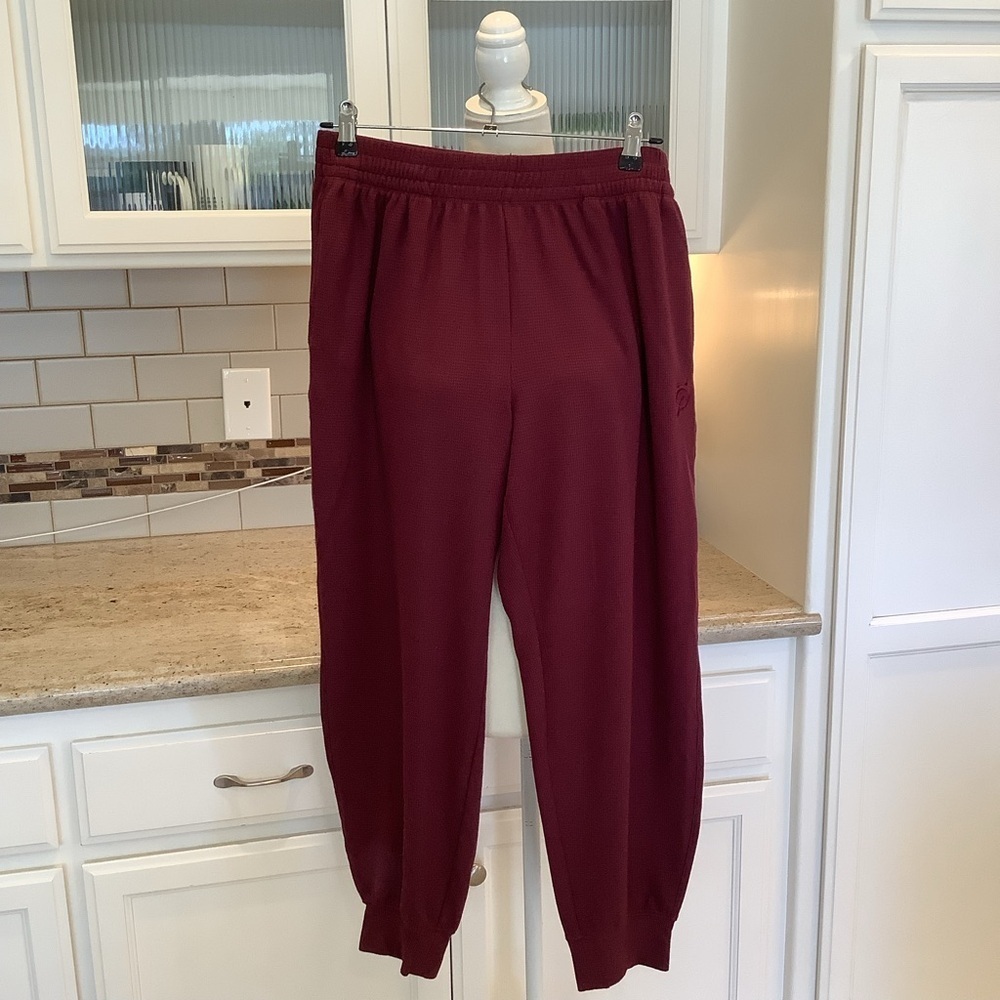 Peloton Burgundy Jogger Pants Size Large